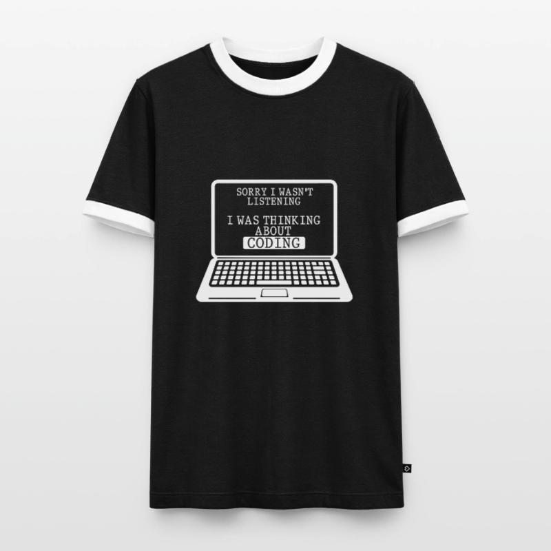 Coding Computer Engineer Witzig Programmer Men's Ringer Shirt
