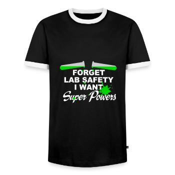 chimie - T-shirt contrasté Homme - noir/blanc - Devant - AI Model Female 172 light (172cm) & AI Model Male 178 light (178cm)
