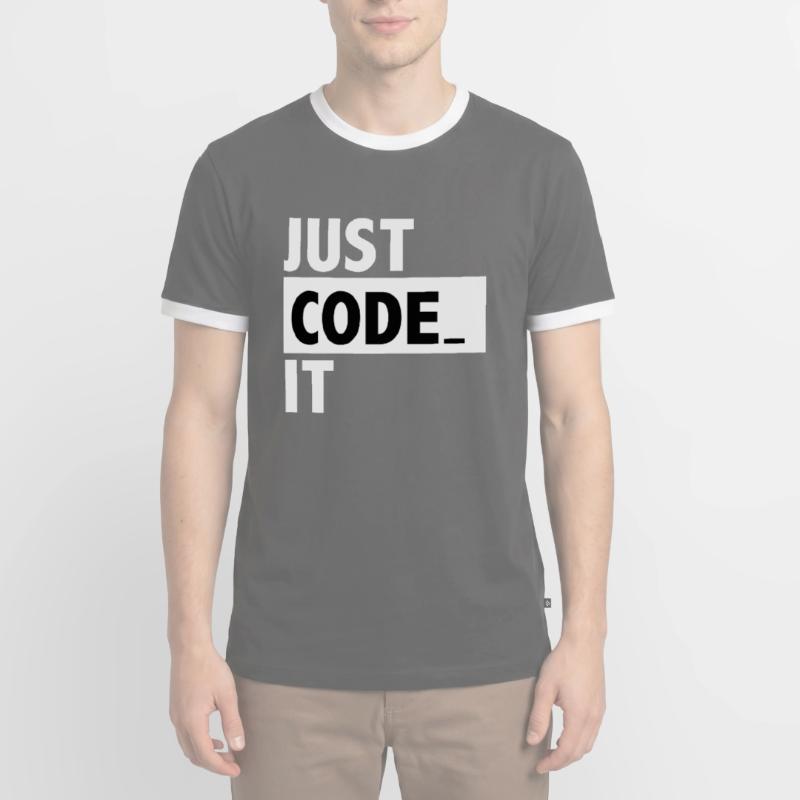 just code it Men's Ringer Shirt