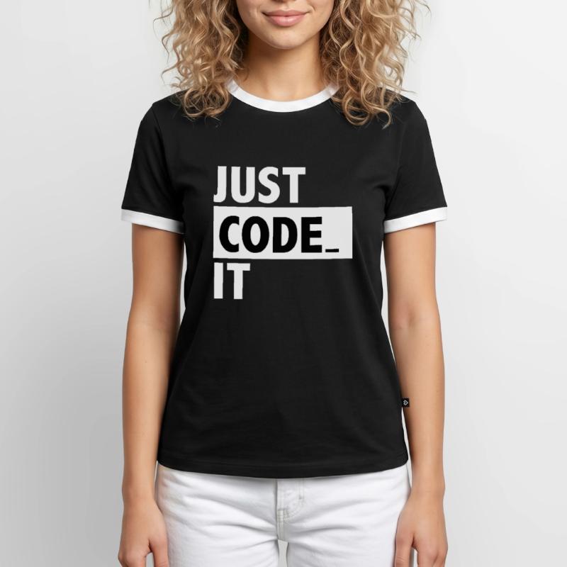 just code it Men's Ringer Shirt