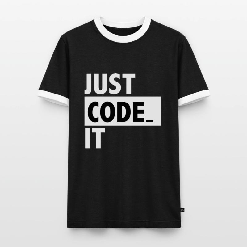 just code it Men's Ringer Shirt
