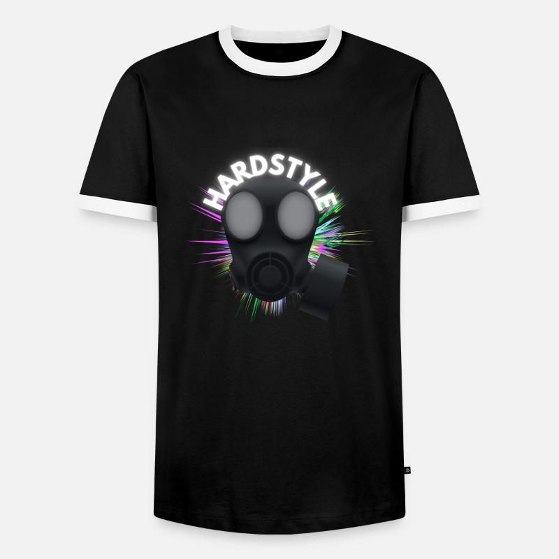 Hardstyle - Men's Ringer Shirt - black/white