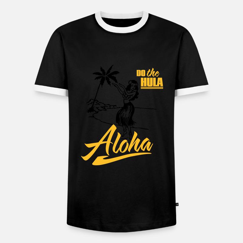 Aloha - Men's Ringer Shirt - black/white
