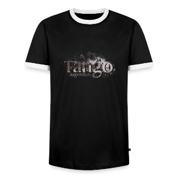 tango - T-shirt contrasté Homme - noir/blanc - Devant - AI Model Female 172 light (172cm) & AI Model Male 178 light (178cm)
