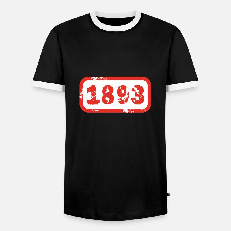 Stuttgart Schild - Männer Kontrast-T-Shirt - Schwarz/Weiß