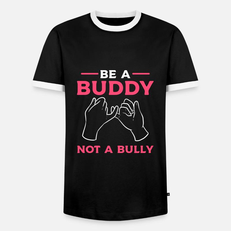 Mobbing - Männer Kontrast-T-Shirt - Schwarz/Weiß