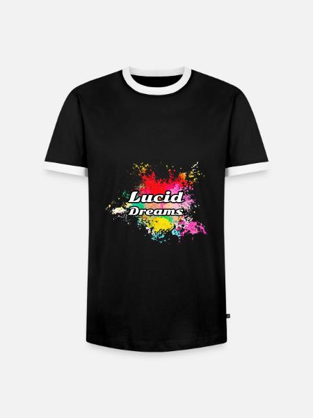 Lucid dreams - Men's Ringer Shirt - black/white