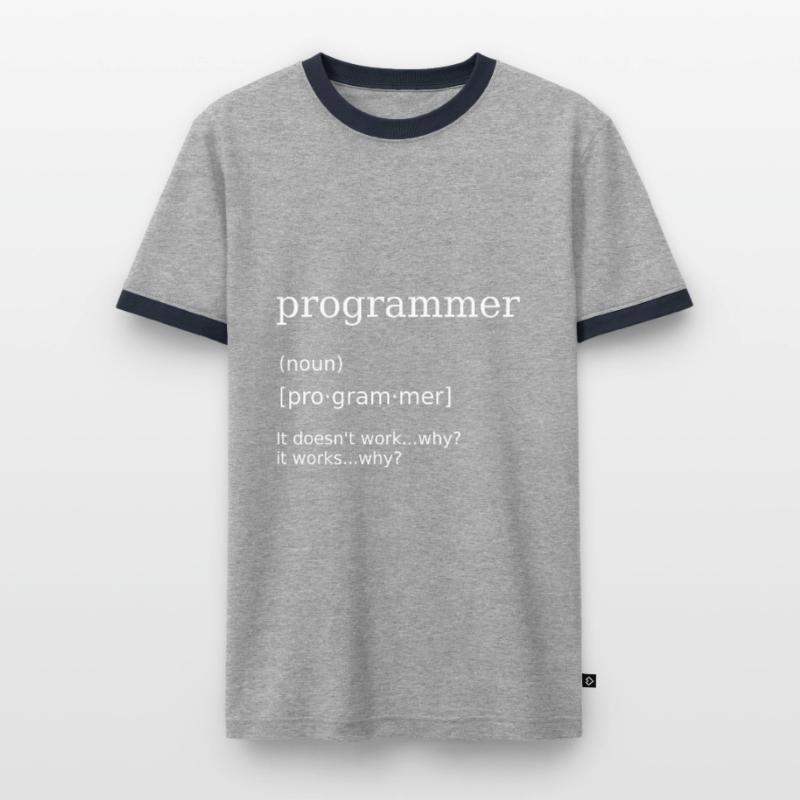 Programmierer Informatiker Programming Humor Männer Kontrast-T-Shirt