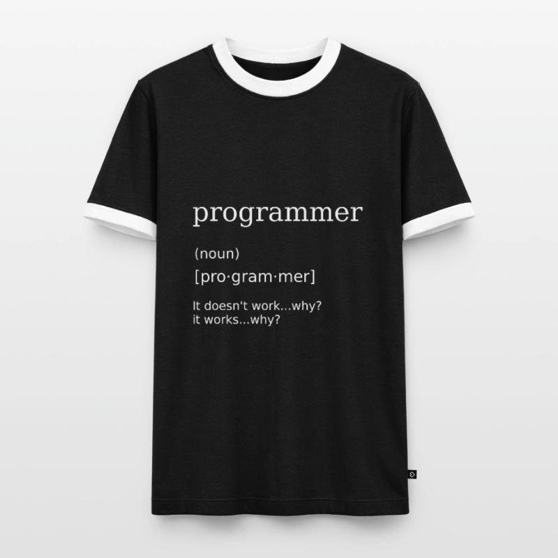 Programmierer Informatiker Programming Humor Männer Kontrast-T-Shirt