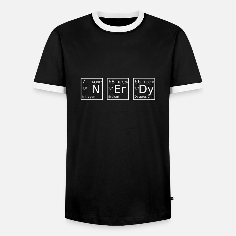 Nerd Sience - Männer Kontrast-T-Shirt - Schwarz/Weiß
