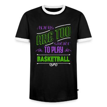 alien i dont speak human alien spaceship - Männer Kontrast-T-Shirt - Schwarz/Weiß - Vorne - AI Model Female 172 light (172cm) & AI Model Male 178 light (178cm)