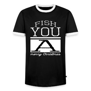 christmas present axie quote funny sayings - Männer Kontrast-T-Shirt - Schwarz/Weiß - Vorne - AI Model Female 172 light (172cm) & AI Model Male 178 light (178cm)