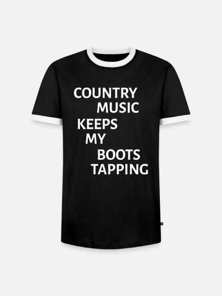 Dancing Dance Music - Männer Kontrast-T-Shirt - Schwarz/Weiß