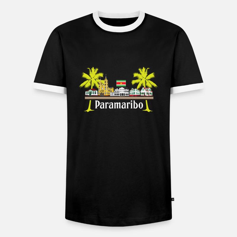 Cabins Paramaribo - Men's Ringer Shirt - black/white