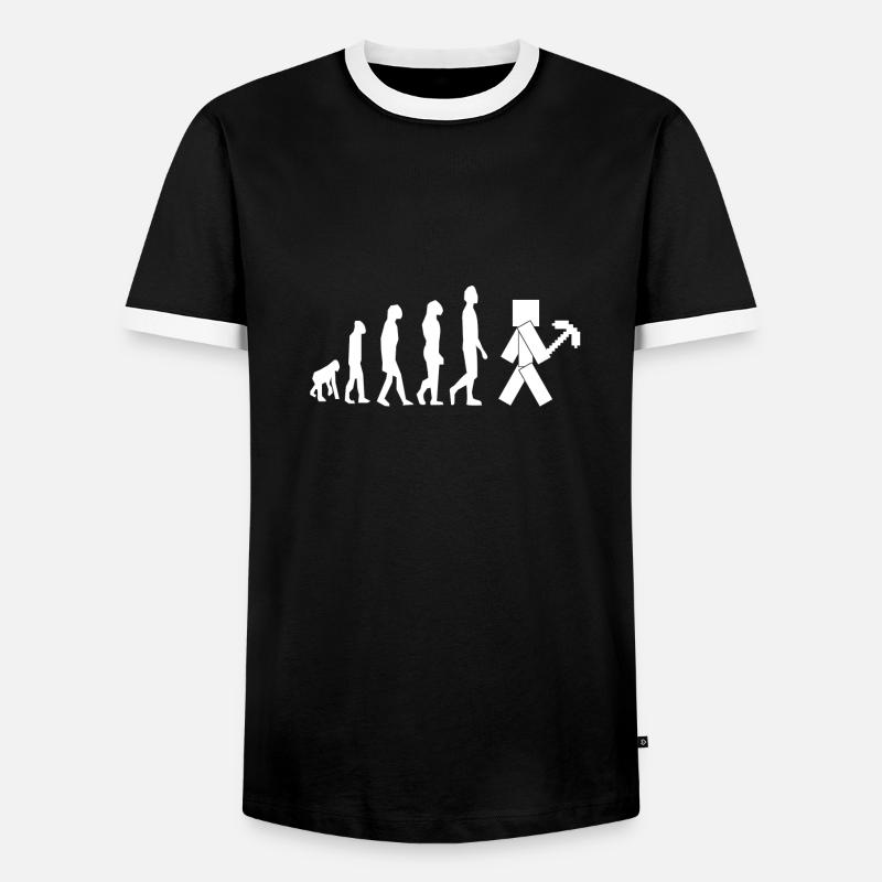 Craft Evolution Gamer Gaming - Men's Ringer Shirt - black/white
