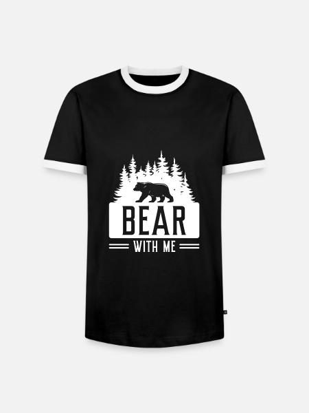 Supportez-moi - T-shirt contrasté Homme - noir/blanc