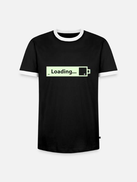 pile - T-shirt contrasté Homme - noir/blanc