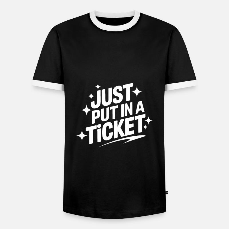 Technischer Support Computerfreak Nerd - Männer Kontrast-T-Shirt - Schwarz/Weiß