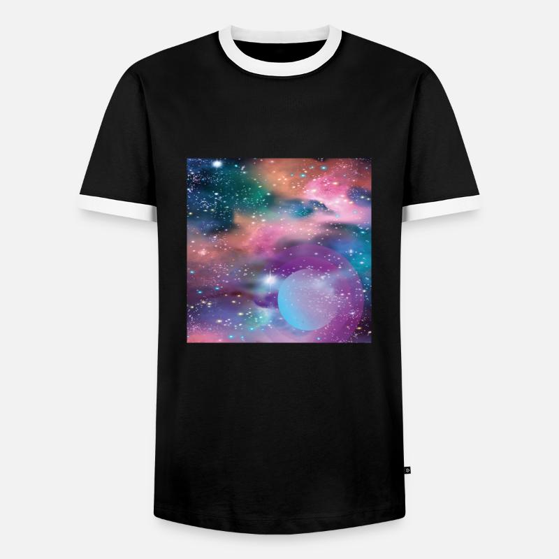 Mercury - Men's Ringer Shirt - black/white