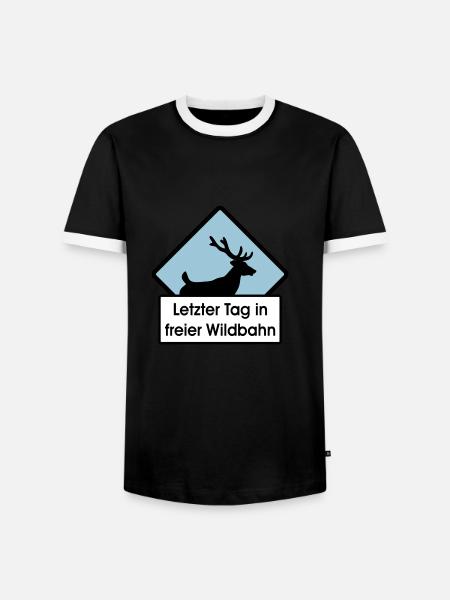 Junggeselle - Männer Kontrast-T-Shirt - Schwarz/Weiß