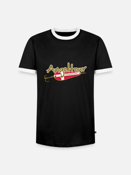 angeltour_daenemark_3c - Männer Kontrast-T-Shirt - Schwarz/Weiß
