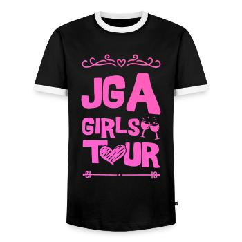 Jga Junggesellinnen Party - Männer Kontrast-T-Shirt - Schwarz/Weiß - Vorne - AI Model Female 172 light (172cm) & AI Model Male 178 light (178cm)