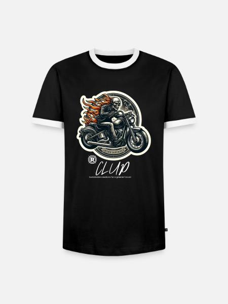Motorcycle Club - Men's Ringer Shirt - black/white