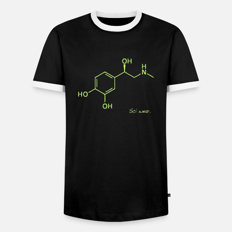 Adrenalin Kick - Männer Kontrast-T-Shirt - Schwarz/Weiß