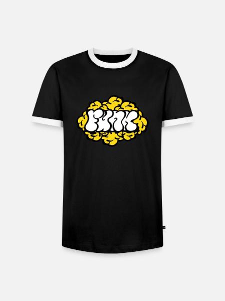Funk Cloud - T-shirt contrasté Homme - noir/blanc