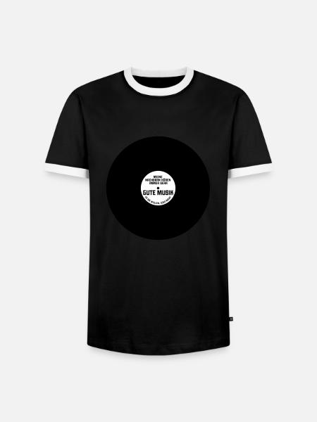 LP - Men's Ringer Shirt - black/white