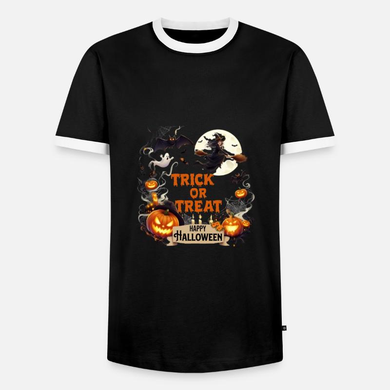 SÜßES ODER SAURES - Männer Kontrast-T-Shirt - Schwarz/Weiß