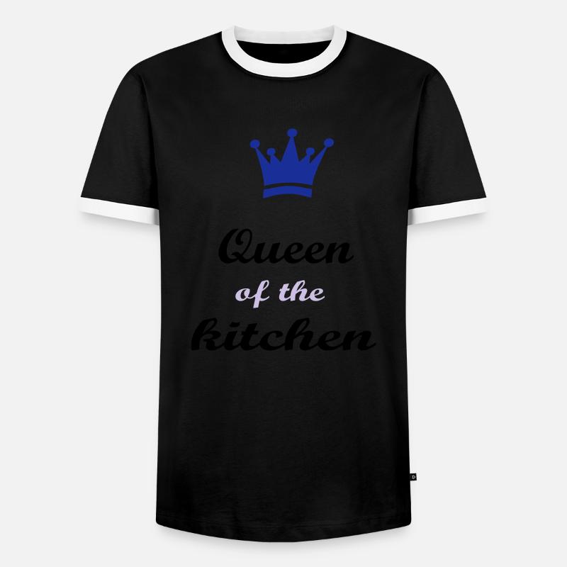 Cook - Men's Ringer Shirt - black/white