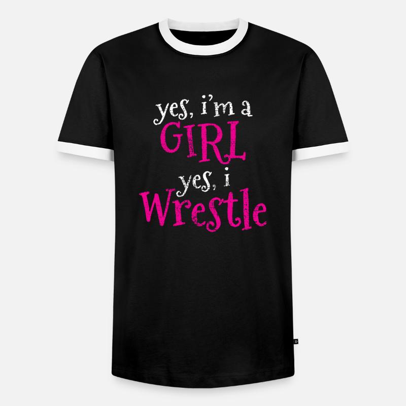 Ringer Mädchen - Männer Kontrast-T-Shirt - Schwarz/Weiß