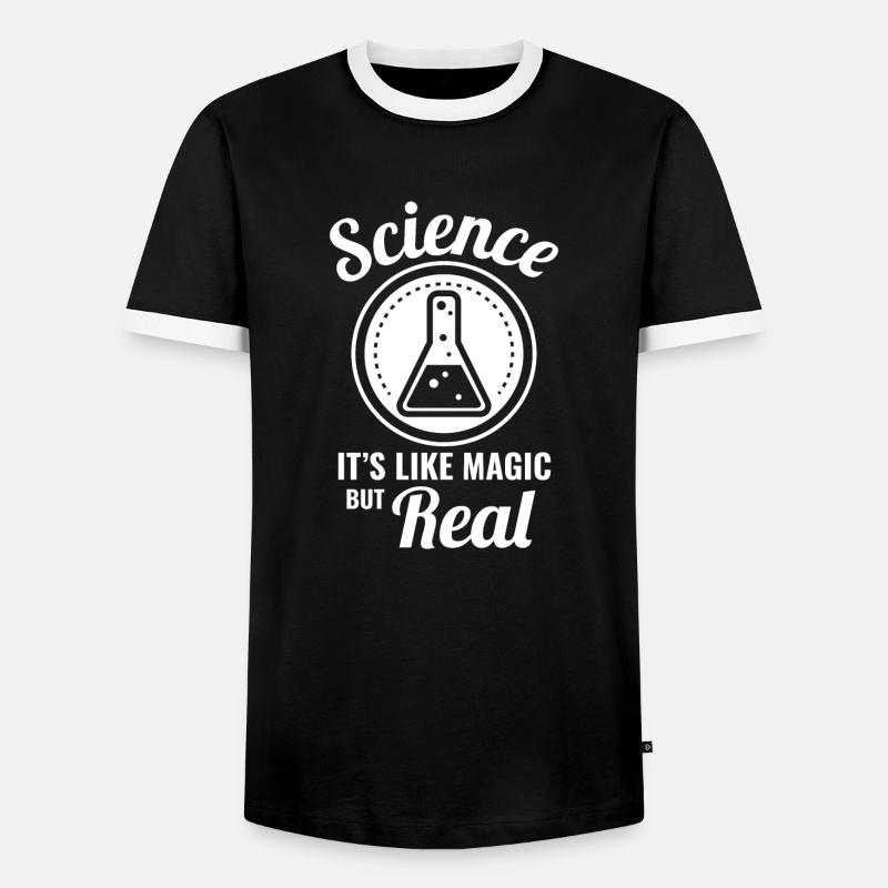 Science Scientist Science - Men's Ringer Shirt - black/white