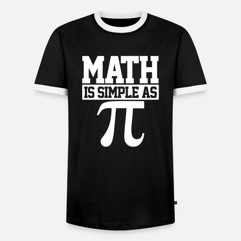 Pi Day - Männer Kontrast-T-Shirt - Schwarz/Weiß