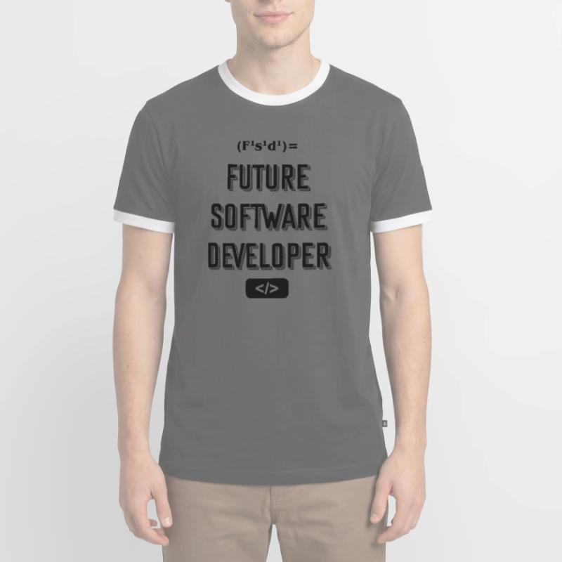 Future software developer Männer Kontrast-T-Shirt