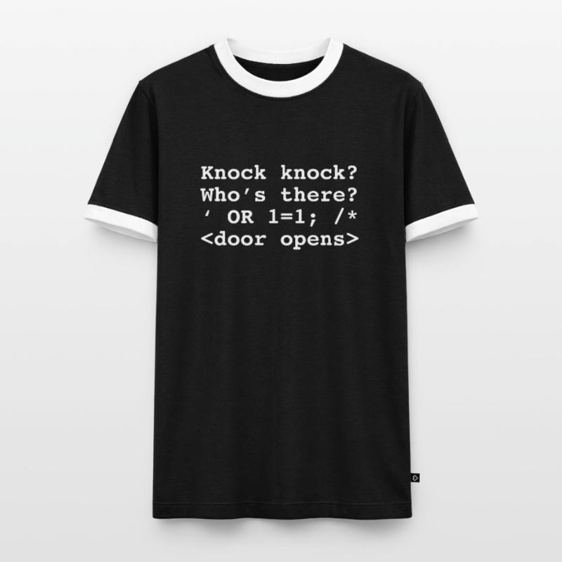 Funny Programmer graphic Programming Injection Men's Ringer Shirt