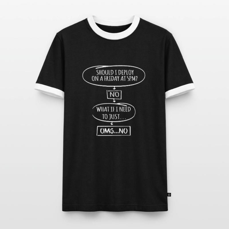 Code Programmer Nerd Update Developer Gift T-shirt contrasté Homme