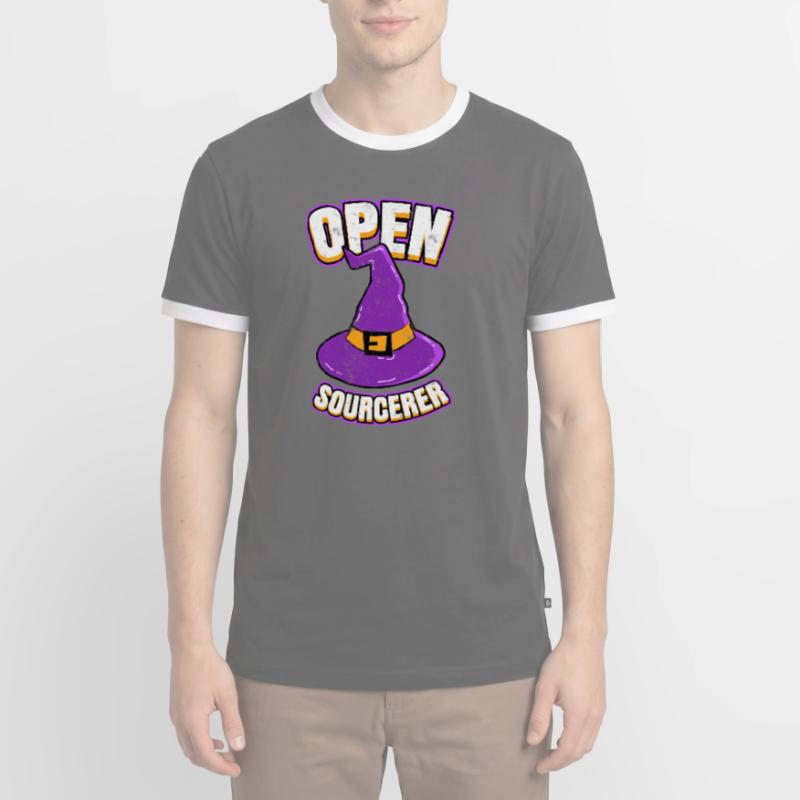 Programmeurs open source Hacker T-shirt contrasté Homme