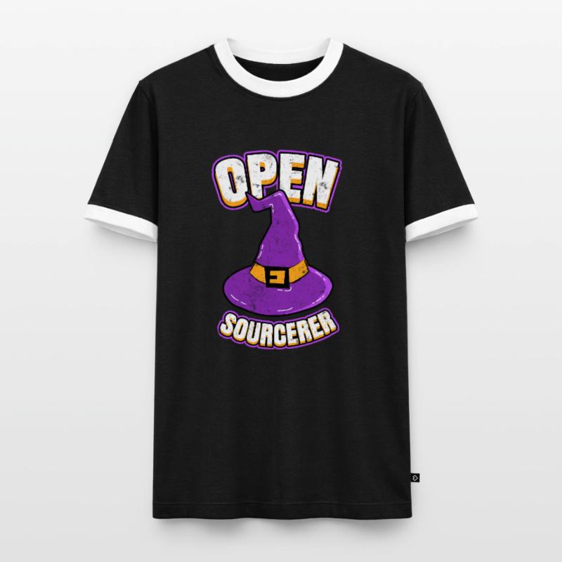 Programmeurs open source Hacker T-shirt contrasté Homme