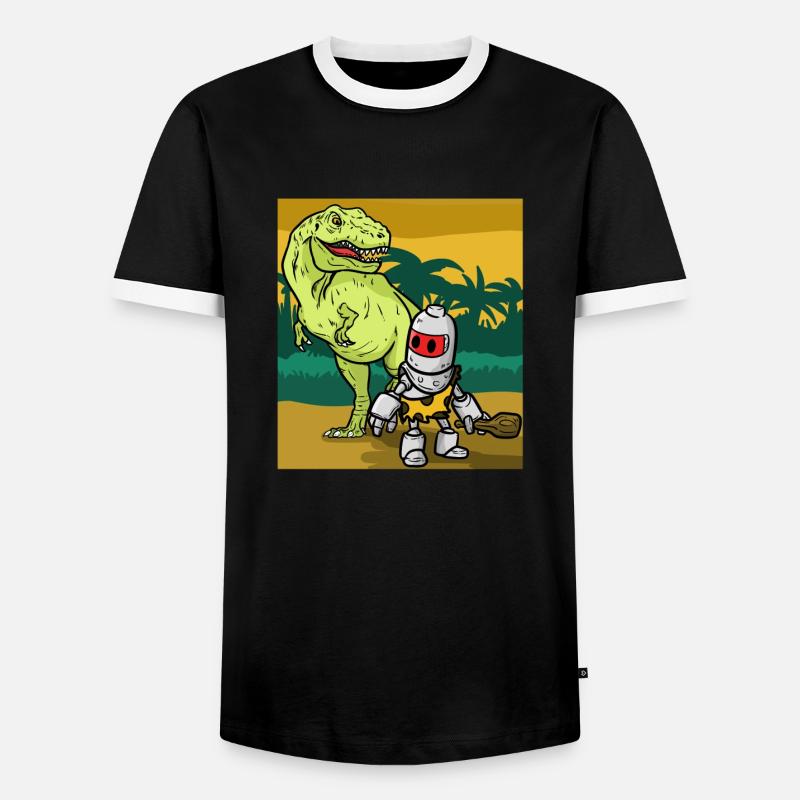 Ancient Times Ancient - Men's Ringer Shirt - black/white