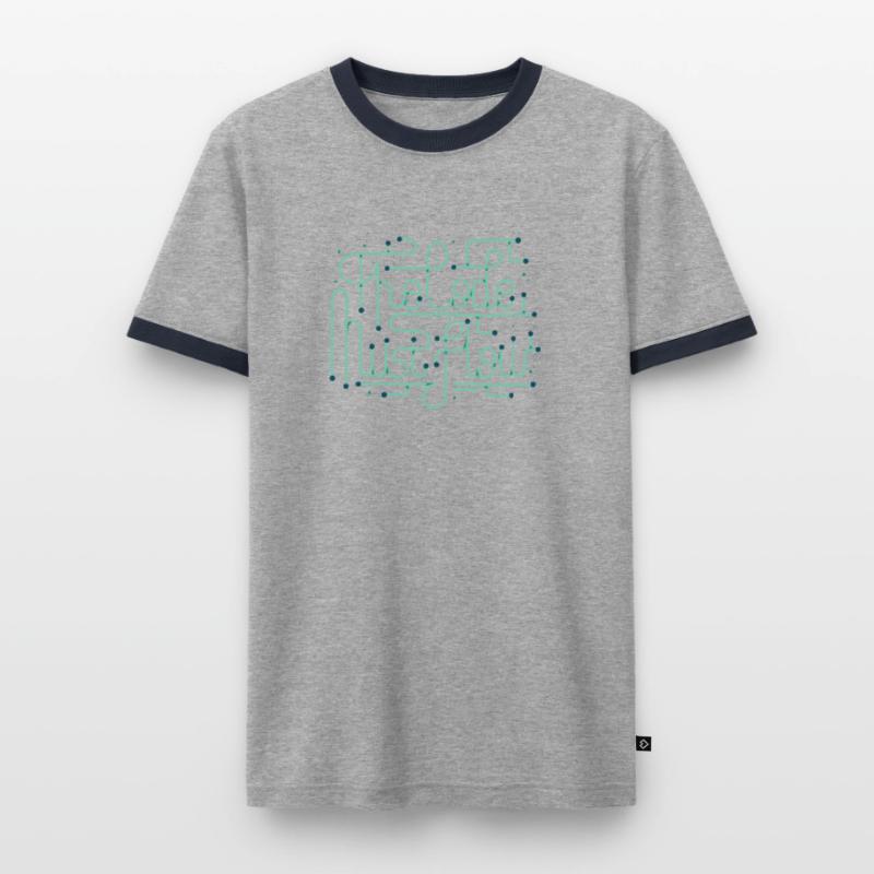 Programmiercodierer Entwicklercode muss fließen Männer Kontrast-T-Shirt