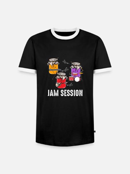 Marmeladen Session Geschenk - Männer Kontrast-T-Shirt - Schwarz/Weiß