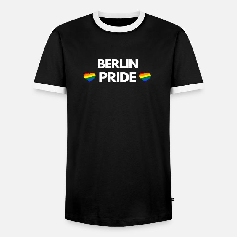 Berlin Pride CSD Berlin - Men's Ringer Shirt - black/white