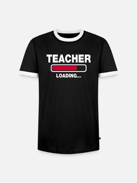 Teacher - Männer Kontrast-T-Shirt - Schwarz/Weiß