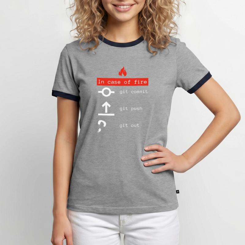 Idée cadeau programmeur codeur T-shirt contrasté Homme