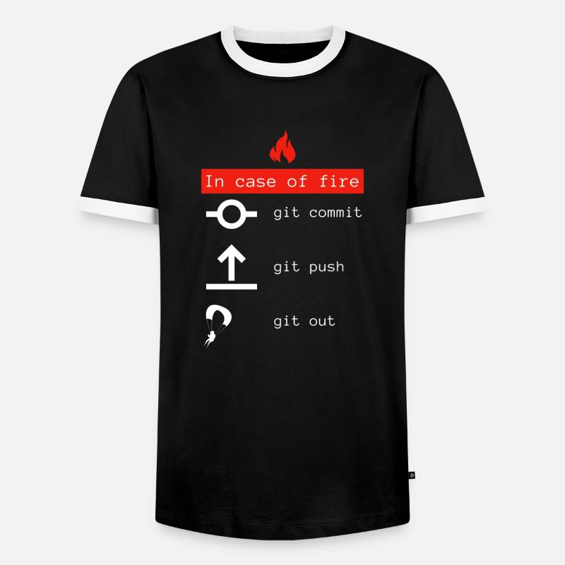 Idée cadeau programmeur codeur - T-shirt contrasté Homme - noir/blanc