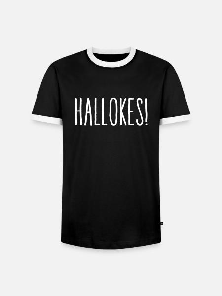Hallokes! - Men's Ringer Shirt - black/white