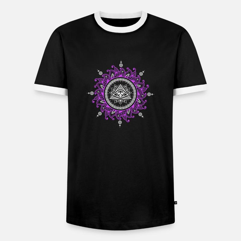 Third Eye - Men's Ringer Shirt - black/white