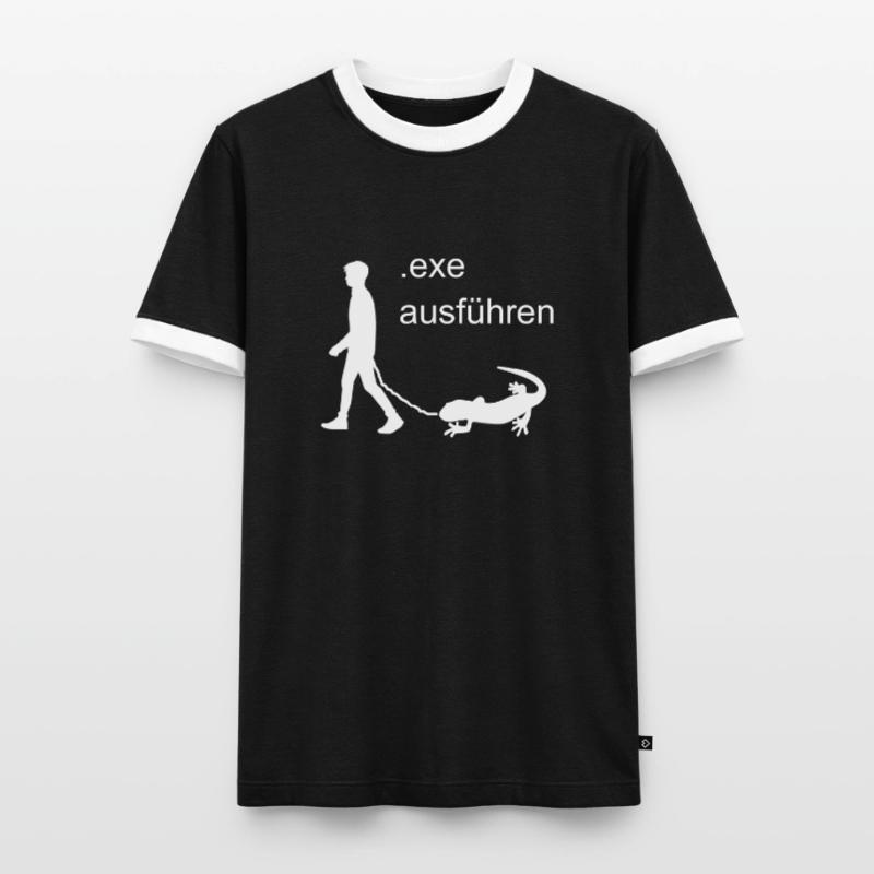 Computer Nerd Software Exe Exécution T-shirt contrasté Homme